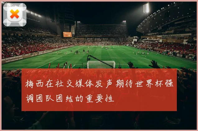 梅西在社交媒体发声期待世界杯强调团队团结的重要性